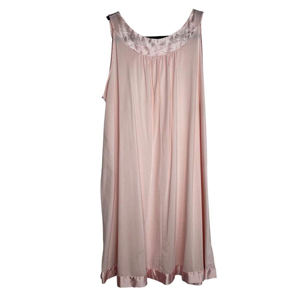 VTG Light Pink Floral Trim Nightgown and Robe Set Lingerie Sleepwear Cozy Soft - Picture 7 of 12
